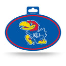 Kansas University Full Color Oval Sticker