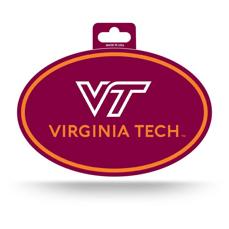 Virginia Tech Full Color Oval Sticker