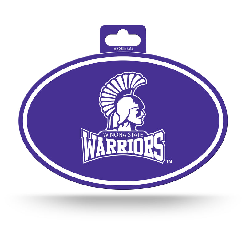 Winona State University Full Color Oval Sticker