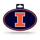 Illinois University Full Color Oval Sticker