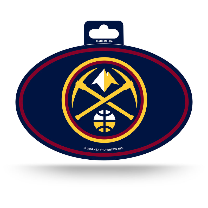 Nuggets Full Color Oval Sticker