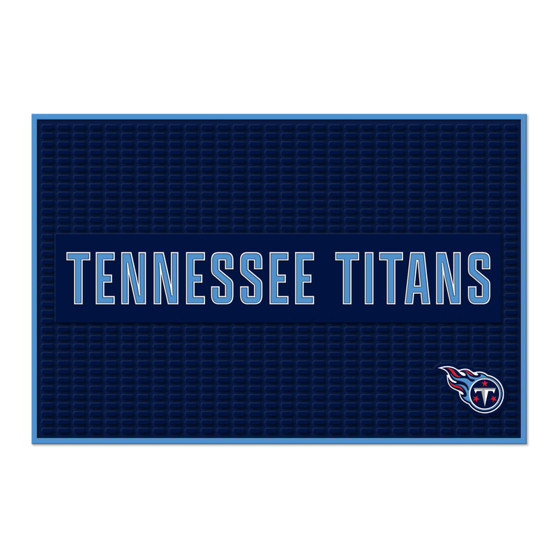 Tennessee Titans Large 12" X 18" Molded PVC Bar Mat