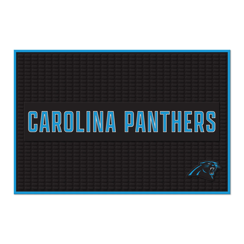 Carolina Panthers Large 12" X 18" Molded PVC Bar Mat