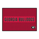 Georgia Bulldogs Large 12" X 18" Molded PVC Bar Mat