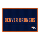 Denver Broncos Large 12" X 18" Molded PVC Bar Mat