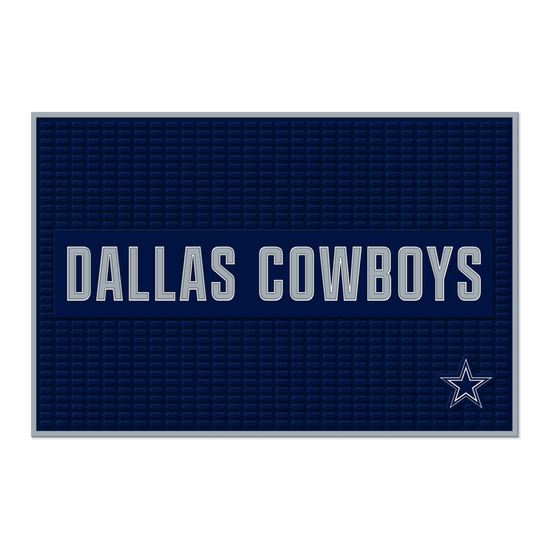 Dallas Cowboys Large 12" X 18" Molded PVC Bar Mat