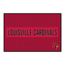 Louisville Cardinals Large 12" X 18" Molded PVC Bar Mat