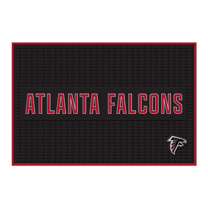 Atlanta Falcons Large 12" X 18" Molded PVC Bar Mat