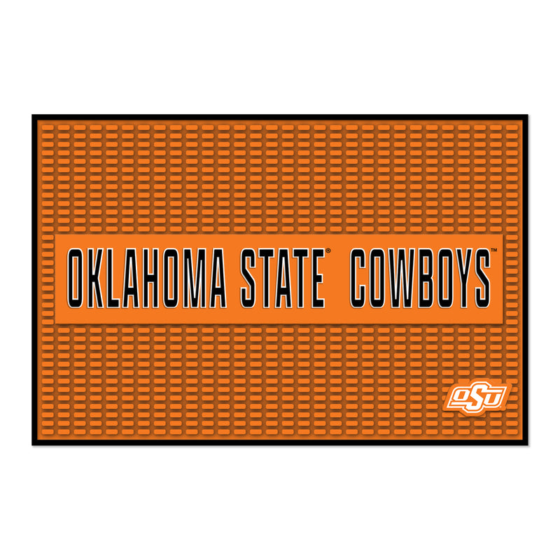 Oklahoma State Cowboys Large 12" X 18" Molded PVC Bar Mat