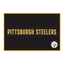 Pittsburgh Steelers Large 12" X 18" Molded PVC Bar Mat