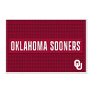 Oklahoma Sooners Large 12" X 18" Molded PVC Bar Mat