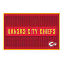 Kansas City Chiefs Large 12" X 18" Molded PVC Bar Mat