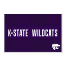 Kansas State Wildcats Large 12" X 18" Molded PVC Bar Mat