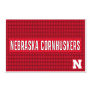 Nebraska Cornhuskers Large 12" X 18" Molded PVC Bar Mat