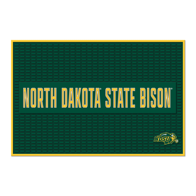 North Dakota State Bison Large 12" X 18" Molded PVC Bar Mat