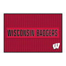 Wisconsin Badgers Large 12" X 18" Molded PVC Bar Mat