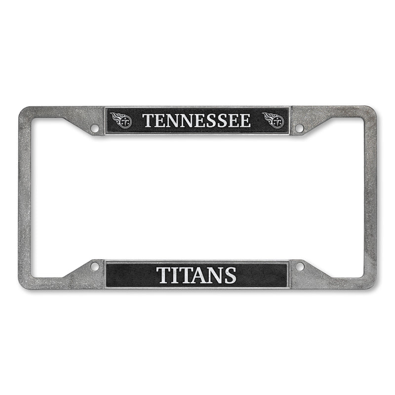 Tennessee Titans 4-Corner Pewter Style License Plate Frame