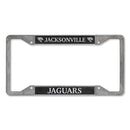Jacksonville Jaguars 4-Corner Pewter Style License Plate Frame