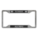 Florida Gators Alumni 4-Corner Pewter Style License Plate Frame