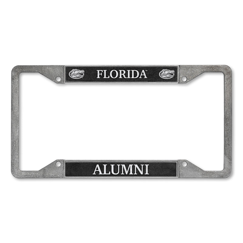 Florida Gators Alumni 4-Corner Pewter Style License Plate Frame