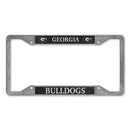 Georgia Bulldogs 4-Corner Pewter Style License Plate Frame