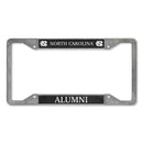 North Carolina Tar Heels Alumni 4-Corner Pewter Style License Plate Frame