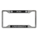 Duke Blue Devils 4-Corner Pewter Style License Plate Frame