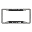 Mississippi State Bulldogs 4-Corner Pewter Style License Plate Frame