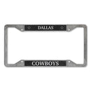 Dallas Cowboys 4-Corner Pewter Style License Plate Frame