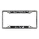 Indiana University Alumni 4 Corner Pewter Style License Plate Frame