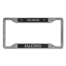 Atlanta Falcons 4-Corner Pewter Style License Plate Frame