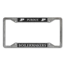 Purdue Boilermakers 4-Corner Pewter Style License Plate Frame