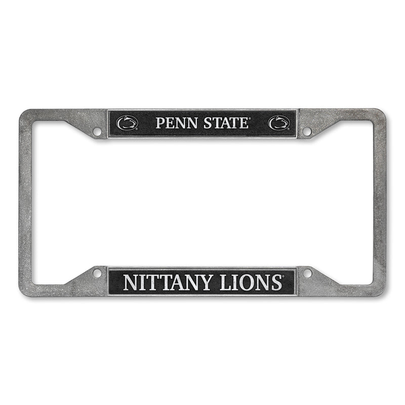 Penn State Nittany Lions 4-Corner Pewter Style License Plate Frame