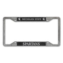 Michigan State Spartans 4-Corner Pewter Style License Plate Frame