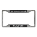 Oklahoma State Cowboys 4-Corner Pewter Style License Plate Frame