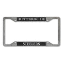 Pittsburgh Steelers 4-Corner Pewter Style License Plate Frame