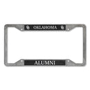 Oklahoma Sooners Alumni 4-Corner Pewter Style License Plate Frame