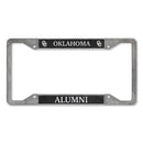 Oklahoma Sooners Alumni 4-Corner Pewter Style License Plate Frame