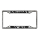 Oklahoma Sooners 4-Corner Pewter Style License Plate Frame