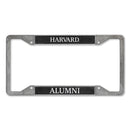 Harvard Crimson Alumni 4-Corner Pewter Style License Plate Frame