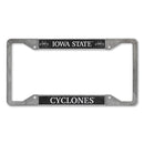 Iowa State Cyclones 4-Corner Pewter Style License Plate Frame