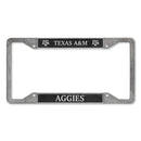 Texas A&M Aggies 4-Corner Pewter Style License Plate Frame