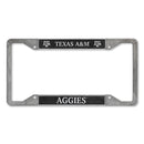 Texas A&M Aggies 4-Corner Pewter Style License Plate Frame