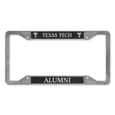 Texas Tech Alumni 4 Corner Pewter Style License Plate Frame