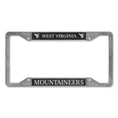 West Virginia Mountaineers 4-Corner Pewter Style License Plate Frame