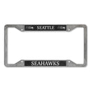 Seattle Seahawks 4-Corner Pewter Style License Plate Frame