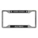 Ohio State Buckeyes Alumni 4-Corner Pewter Style License Plate Frame