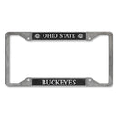 Ohio State Buckeyes 4-Corner Pewter Style License Plate Frame
