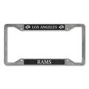 Los Angeles Rams 4-Corner Pewter Style License Plate Frame