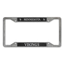 Minnesota Vikings 4-Corner Pewter Style License Plate Frame